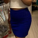 Xhilaration Blue Bodycon Mini Skirt Photo 0