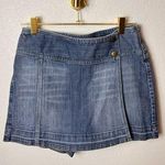 Cache Cotton Vintage Y2K Denim Short Faux Skort Size 4 Photo 0