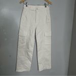 MOTHER The Rambler Cargo Ankle Jeans in Cream Puffs Size 28 Photo 2