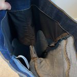 Spanx High-Rise Cropped Two Tone Denim Flare Jeans Style #20231R, Small Photo 11