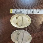 2 Texas Lone Star State Seal Cowboy Iconic U.S.A. Belt Buckle Silver & Gold Tone Photo 2