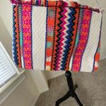 Steven Embroidered Envelope Cross Body Purse With Chain Strap Coin Charms Gold Photo 4