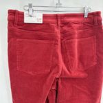Soft Surroundings  Burgundy Corduroy High Rise Skinny Pants size 12P petite Photo 9