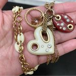 Juicy Couture Vintage  Heart Charms Pendant Necklace Photo 9
