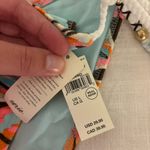 Aerie  Pink Blue Brown Floral Bikini Bottom Swimsuit Large Photo 2