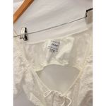 Sabo Skirt Azel Dress Cut Out Mini Dress White Eyelet Medium Coquette Fairy Photo 6