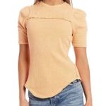 Free People Top We The Free Red Delicious Tee Shirt in Sunset Drive Orange Sz M Photo 7