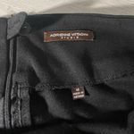 Adrienne Vittadini  Studio Women Black Basic Solid Rayon Ruffle Midi Skirt 12 Photo 4