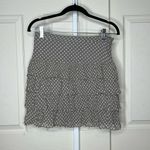 INC  International Concepts Women's Skirt 4 Silk Taupe Polka Dot Ruffle L… Photo 2