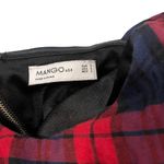 Mango  Lightweight Cotton Checkered Flannel Sweetheart Top, Sz S Photo 9