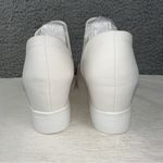 Journee Collection  Shoes Womens 8 Wide White Platform Slip On Wedge Sneaker NEW Photo 4