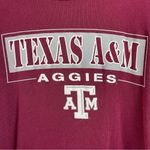 Red Oak Texas A & M Small Aggies Maroon Crewneck Graphic Tee Logo Sports College Photo 2