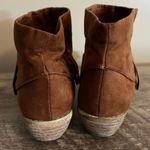 Forever 21  Short Ankle Cowgirl Boots Faux Suede Brown pointed toe Women’s Size 8 Photo 2