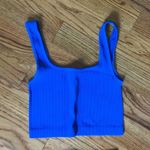 ZARA Bright Blue Women's Tank and Biker Shorts Photo 3