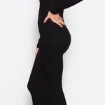 SKIMS  Soft Lounge Long Sleeve Maxi Dress in Onyx Black Size Small NWT Photo 1