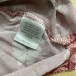 Garnet Hill Asian Wrap Sleep Top Dusty Rose Rust Flower Small Organic Cotton Photo 2