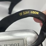 Touch Ups Black Satin/ Rhinestone Buckle Heels 9 Photo 4