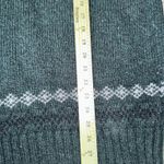 American Eagle  Shawl Collar Sweater Fair Isle Knit Chunky Green XL Athletic Fit Photo 5