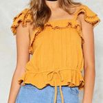 Nasty Gal yellow top Photo 0