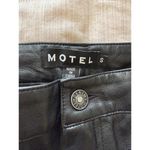 Motel Rocks  Jacinta Faux Leather Pants Black Small Photo 4
