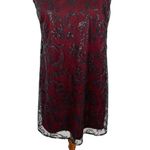 Altar'd State  Maroon Lace Sleeveless Mini Dress Small Cottagecore Boho Photo 2