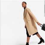 Everlane  The Italian ReWool Overcoat Camel Brown Sz 00 XS Peacoat Double Breast Photo 2
