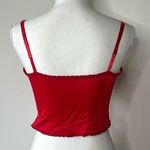 Vintage Red Lace Corset Size M Photo 3