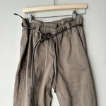 Brunello Cucinelli  Italian Paperbag Brown Belted‎ Trouser Pants Size 2 Photo 3
