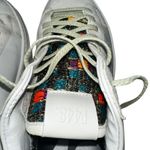 P448 John Low Top Leather Sneakers Women’s 39 8.5 White Gold Metallic Italy Made Photo 9