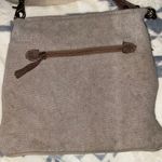 BIG MUTTS DENIM PURSE Crossbody Sling Convertible DOGS ON BENCH CUTE! Tan Photo 3