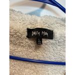 Women’s Fleece Jacket Large Sweater Knit Coat‎ Throw Beige Tan White Brown Photo 1