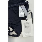 SHAN Velours Onyx Black Velvet Bikini Set Size 8‎ Triangle Top & Bottom Swimsuit Photo 2