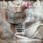 Lucy Paris   eyelet pink floral print blouse Photo 6