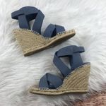 Joie NEW ‎ kaelyn espadrilles wedge sandals blue Photo 2