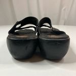 Earth Spirit Earth Origins | Marjorie Black Leather Comfort First Chunky Sandal Heel 8 Photo 4