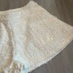 Dance & Marvel Buckle  White Sequin High Waist Going Out Party Shorts size Small Photo 4