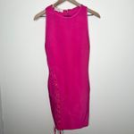 House Of CB Sakara Hot Pink Side Lace Bandage Dress Womens Small Photo 3