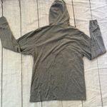 Disney  Parks Disneyland size medium gray long sleeve hooded T-shirt plaid Mickey Photo 8