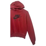 Nike Air Hoodie Top Womens Small Orange Swoosh Logo Sweatshirt Pocket Streetwear Photo 10