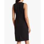 Eliza J Faux Pearl Sleeveless Shift Dress Classic Little Black Dress Size 12 NWT Photo 4