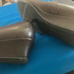 Women's brown Leather rsvp wedges 8m Size 8 Photo 2