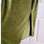 SheIn Sexy Green Slip Midi Dress Side Slit Cowl Neck Strappy Large Party Clubwear Photo 4