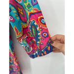 Talbots Fiesta Paisley Tassel Cotton Popover Top Blouse Size 1X Colorful Artsy Photo 4