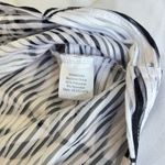 Pacific Beach Womens Small White Blue Tropical Sleeveless Cover Up Dress Tie Photo 5