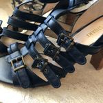 Colin Stuart  navy strappy leather heel sz 10 Photo 1