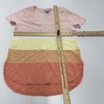 Tommy Bahama  Shirt Womens XS Striped Crewneck Casual Tee Curved‎ Hem Cotton Photo 4