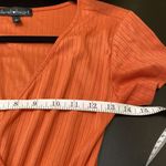 Derek Heart  Short Sleeve Midi Dress with Belt Pumpkin Spice Small Photo 2