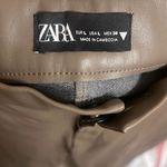 ZARA ✨ Faux Leather Legging in Light Brown Sz Large✨ Photo 10