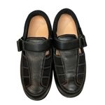 Orthofeet Women's Fisherman Leather Orthotic Casual Sandals Black Sz 8.5 D Wide Photo 2