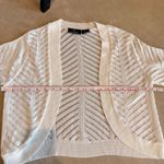 Nina Leonard  Cream Open-Front Shrug Photo 3